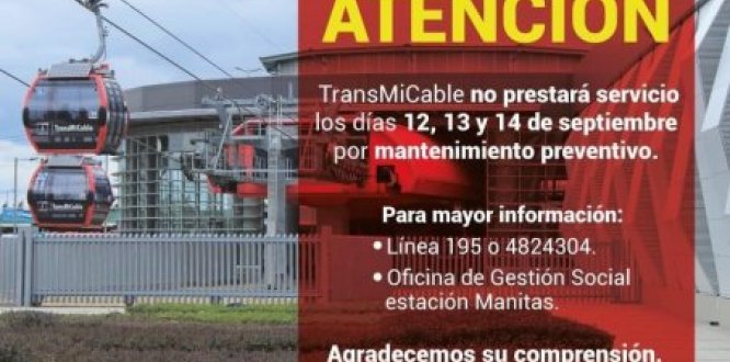 Aviso con el mantenimiento a transmicable