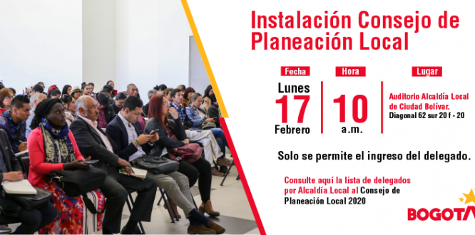 INSTALACIÓN CONSEJO DE PLANEACIÓN LOCAL