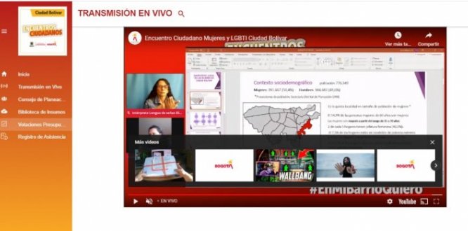 Pantallazo del computador para que se vea cómo es el sitio de votación